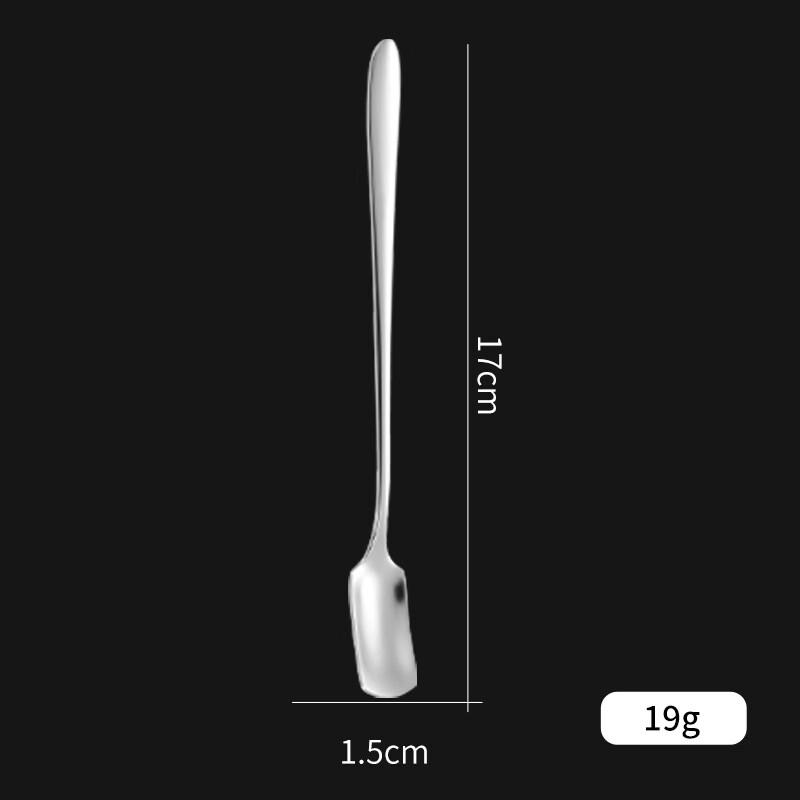 Diruien 304 Stainless Steel Square Head Stirring Spoons