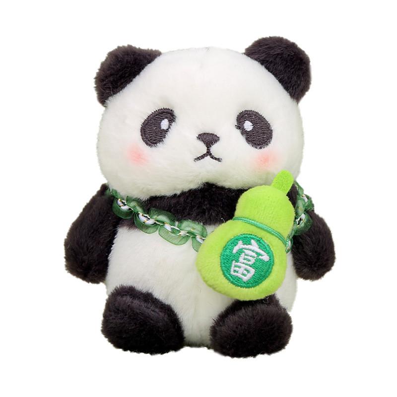 Panda Soft Plush Toy Keyring With Short Pile Fabric For Bag Ornament Collectible