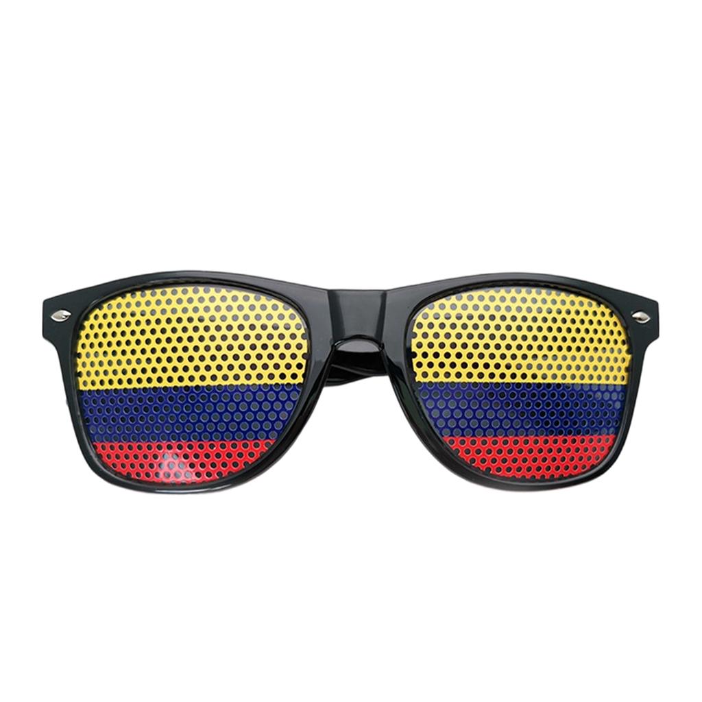 Multicolored Flag Sticker Sunglasses