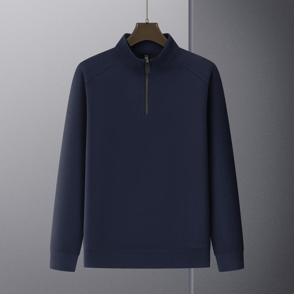 Men’s Thickened Half-Zip Stand-Up Collar Hoodie - Autumn/Winter Sport Casual Top