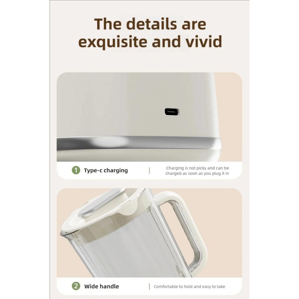 HOMZY New Home Blender 10 Blades 3000mAH Multifunctional Juicer Ice Crusher Juice Extractor High Juice Rate Kitchen Tools