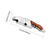 Stainless Steel Corkscrew Wine Key Beer Bottle Opener Foil Cutter Wood Handle Openers Waiters Wine Knife Corkscrews Sommelier