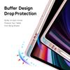 For Samsung Galaxy Tab S10 FE+ Case DUX DUCIS Magi Series Detachable Origami Stand Leather+PC+TPU Clear Back Cover