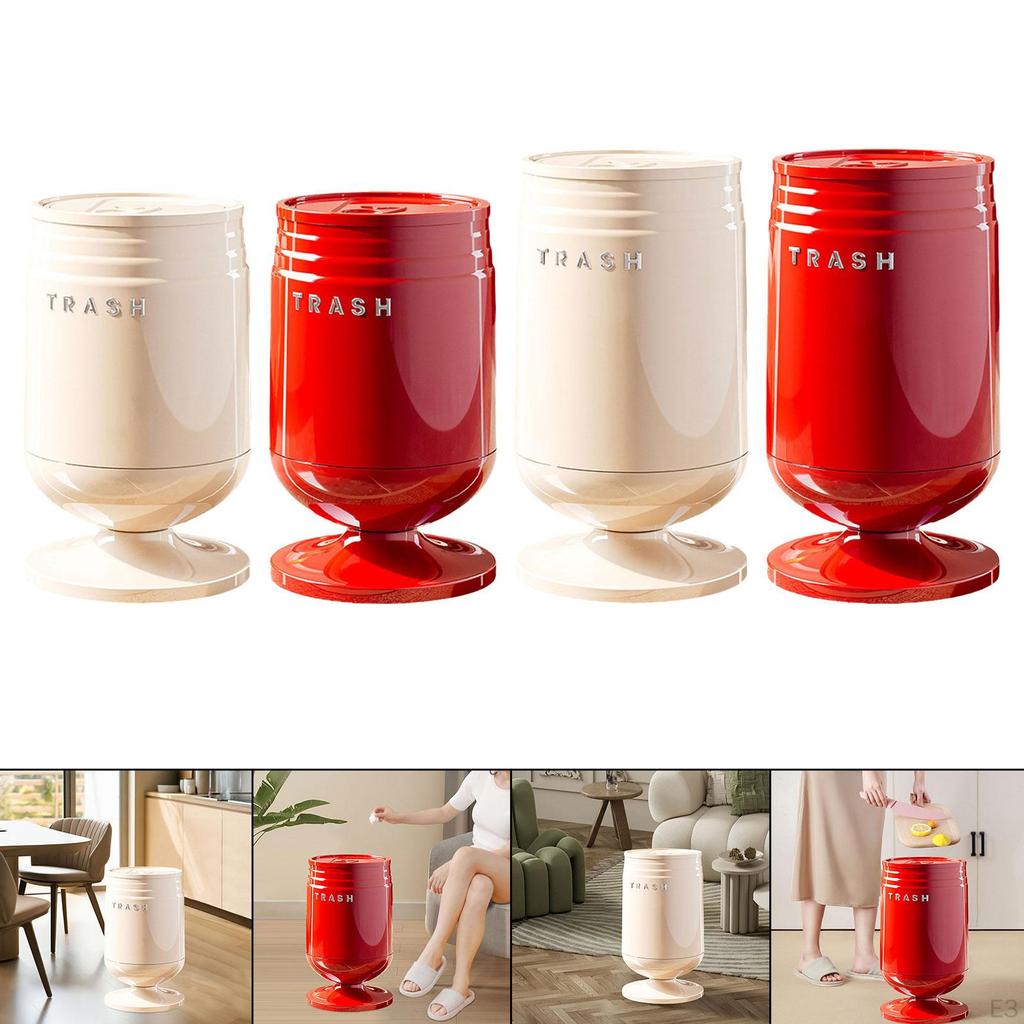 Mülleimer Abfalleimer Mülltonne Modern Tragbar Aufbewahrungseimer Abfallkorb Müll für Badezimmer