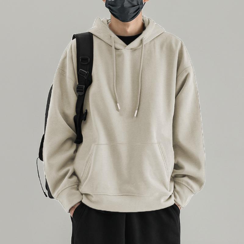Men's Heavyweight Hooded Sweatshirt - Thick, Cozy & Trendy Long Sleeve Outerwear for Autumn/Winter