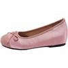 French Retro Soft-soled Single Shoes Silver Women's Shoes Summer Ladyshoes Evening Bow Red Flats Ballet Shoes