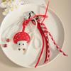 Mui Series Cute and Fashionable Little Mushroom Pearl Bow Bag Hanging Women's Handwoven Rope Keychain Bag Pendant