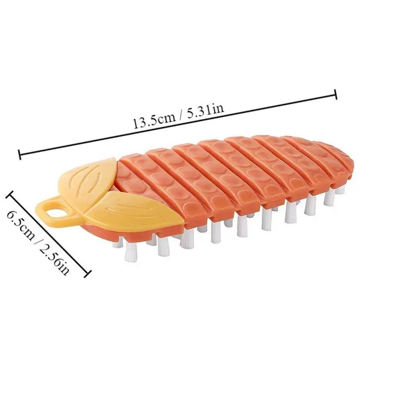 1pcs Function Flexible Cleaning Brush Fruit and Vegetable Brush Cleaning Vegetables Kitchen Fruit and Vegetable Brush