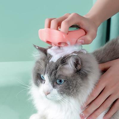 Cat Claw Bath Brush Pet Dog Bath Artifact Cat Brush Pet Massage Brush Brushing Massage Combination Brush Large
