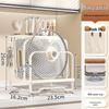 Multi-functional Kitchen Storage Rack for Knives, Pot Lids, Cutting Boards, Chopsticks, and Cutlery