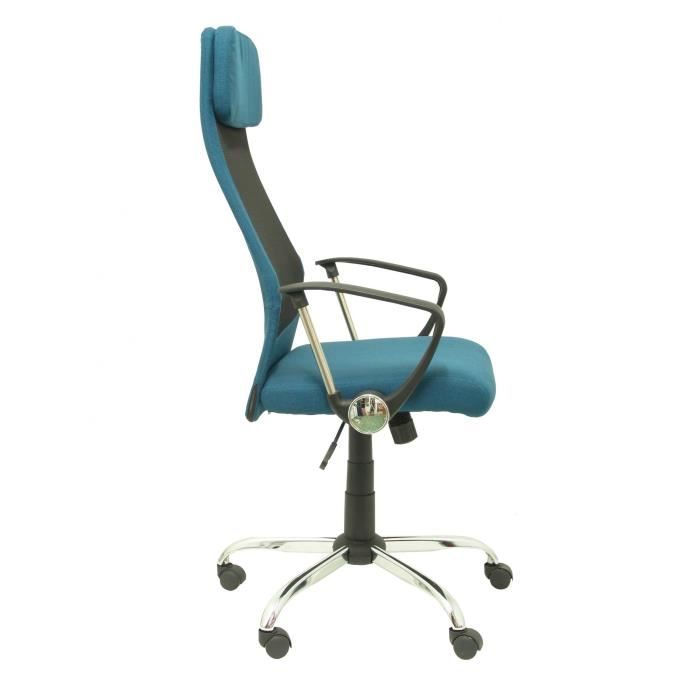 Silla De Direction Ergonomique PIQUERAS Y CRESPO Esteras - Malla Transpirable - Tissu Turquesa