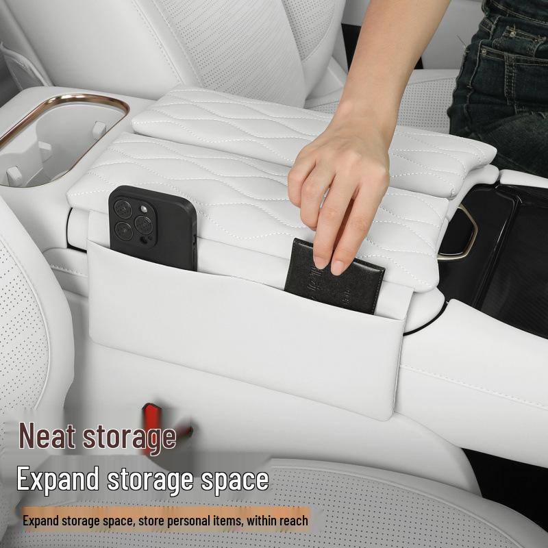 Compatible Lynk & Co 900 Armrest Protector: Center Console Heightening Pad & Car Interior Accessory