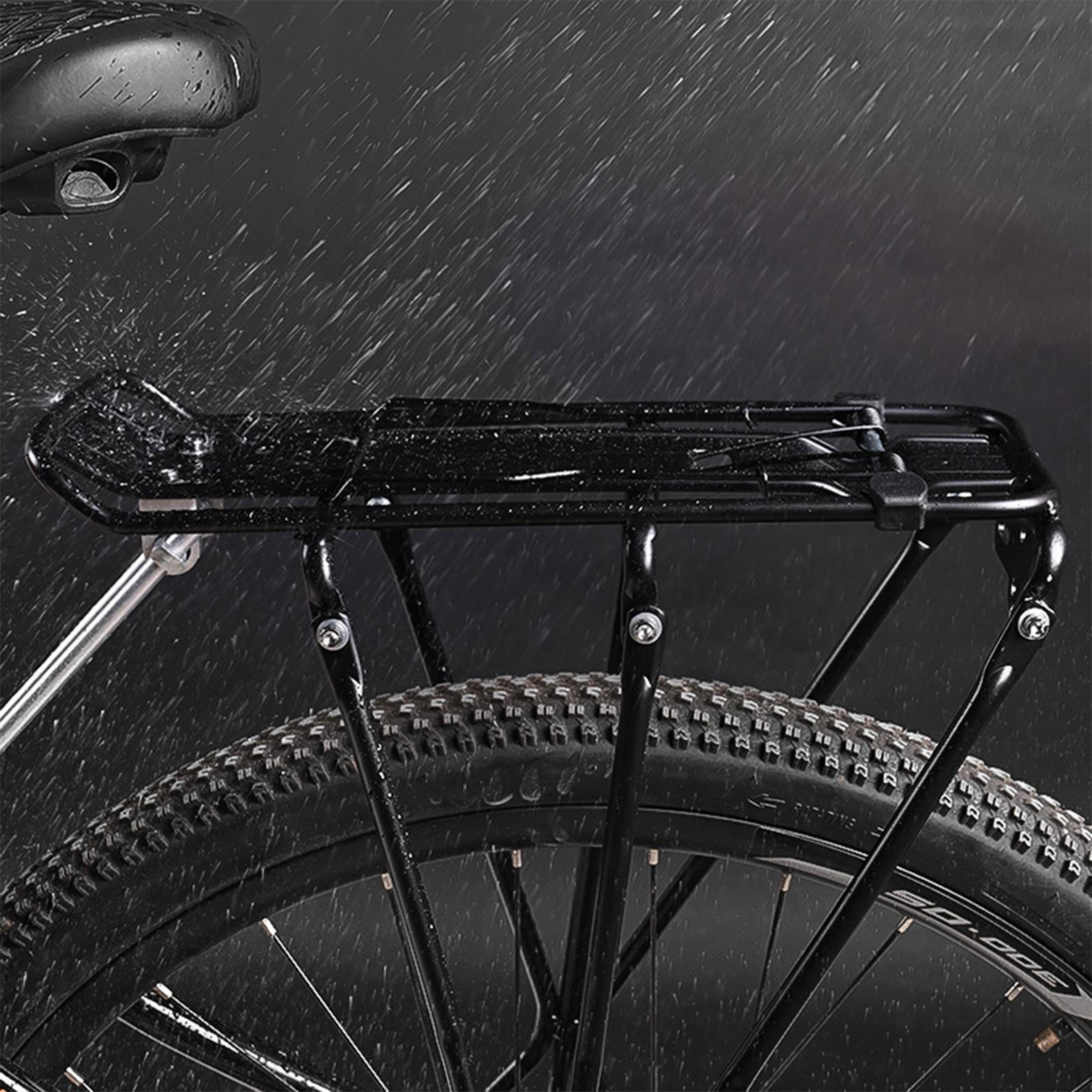 

Багажник задний для горного велосипеда, грузоподъемность 25 кг, толстостенная алюминиевая труба, с боковыми дугами