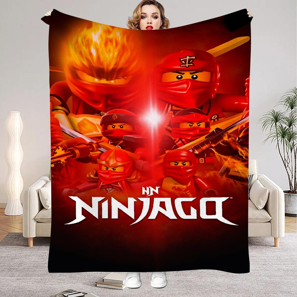 Spel N-Ninjagos Plaid voor Jongens Zomerkamp Bank Bed Zacht Pluizig Meerdere Maten Dutbed Sprei Alle Seizoenen