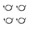 4 Pieces USB Type A Male To .5mm X 0.7mm Adapter Power Supply Cable 1m/3.3ft Black