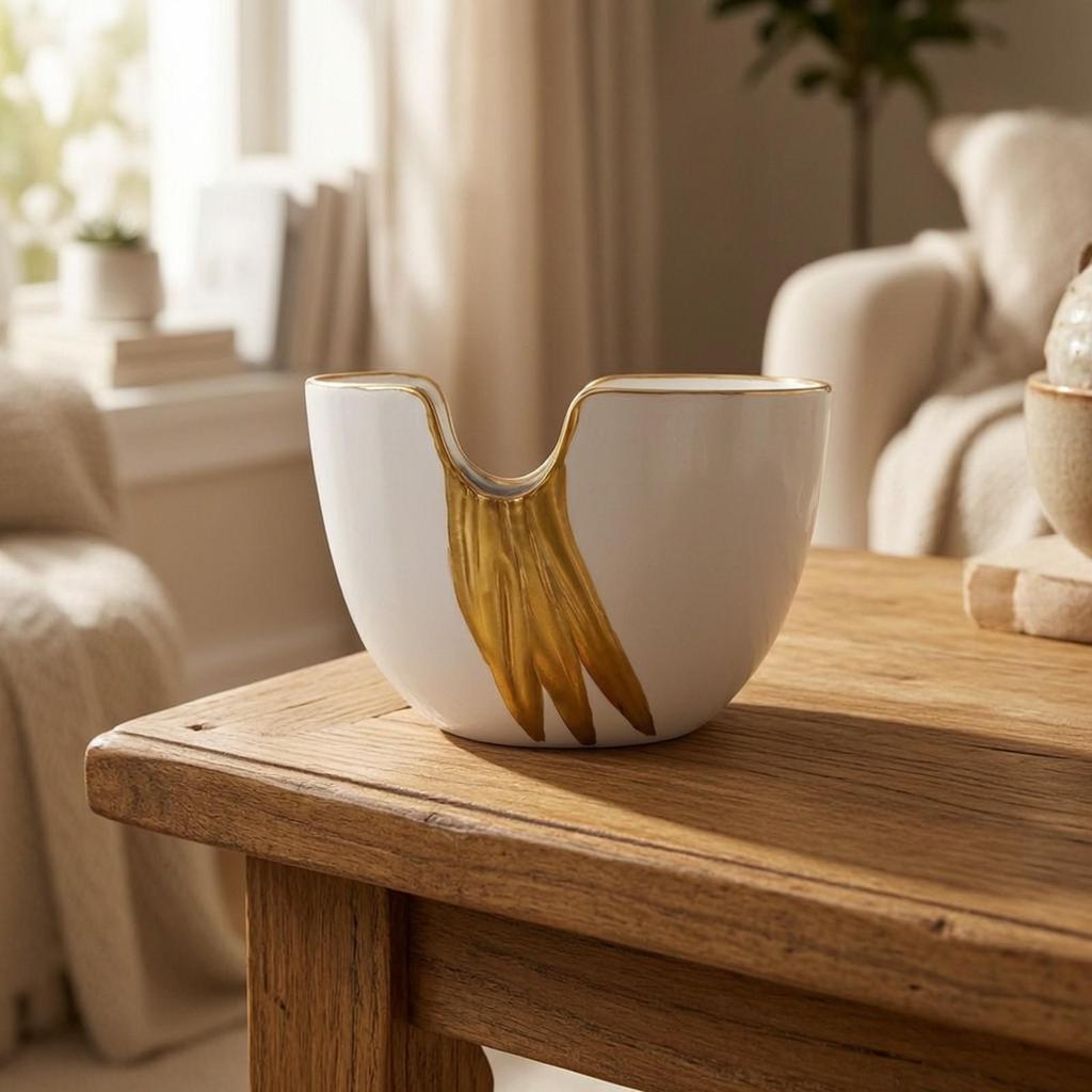 Modern Flower Vase Matte Finish Decorative Minimalist for Console