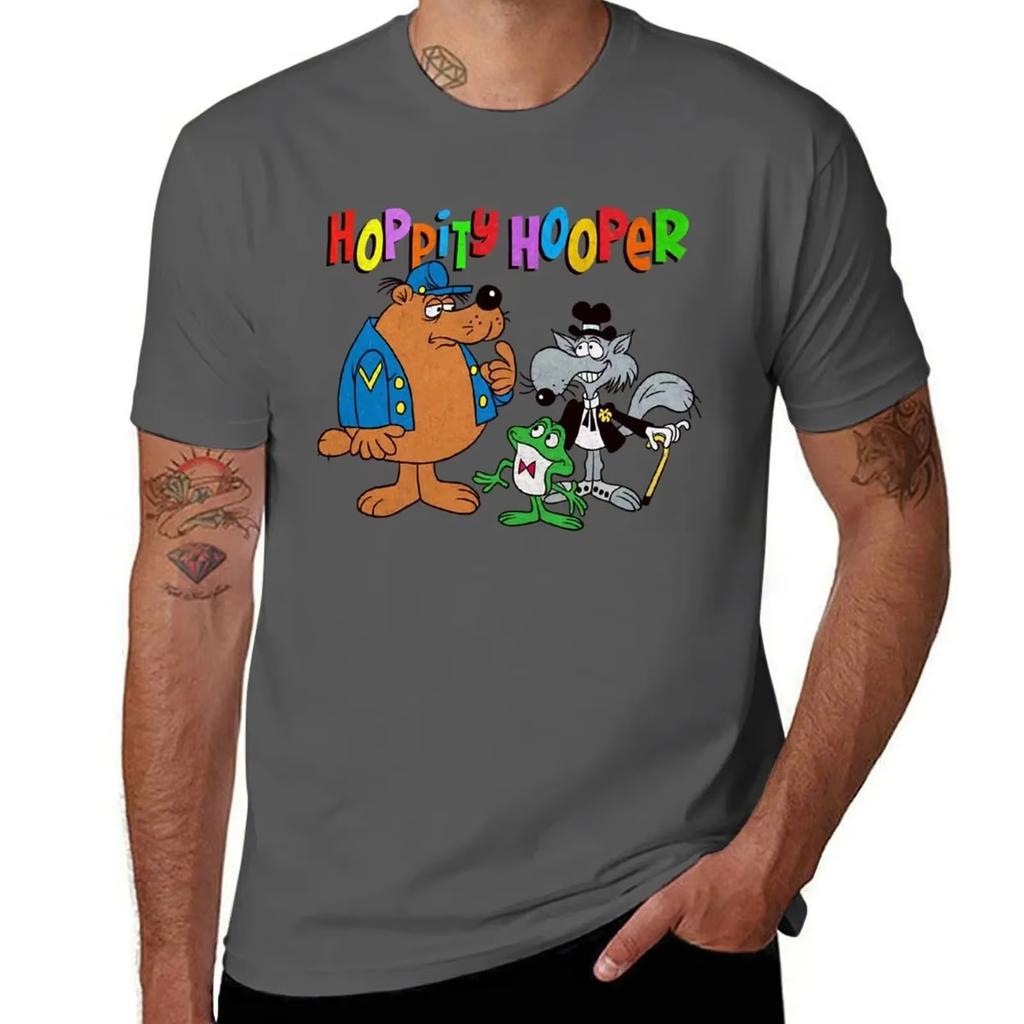 Needed Gifts Tribute To Jay Ward Hoppity Hooper and Friends Cartoon Characters Graphic for Fans T-Shirt for  Men Top Tee Clothes
