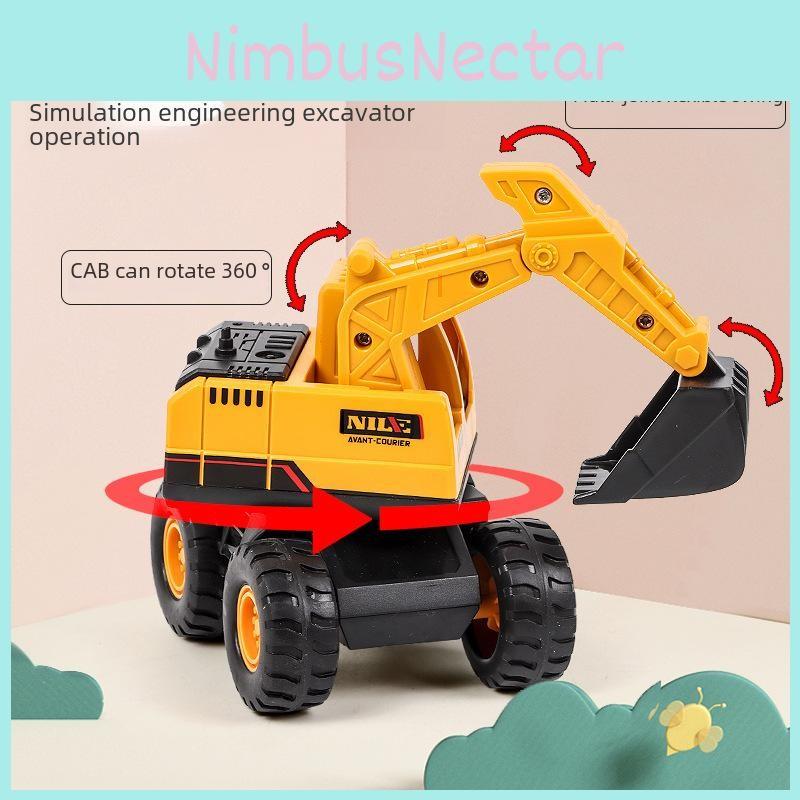 Excavator Inertia Large Dump Truck Set Toys Interactives Parts Skills Plays