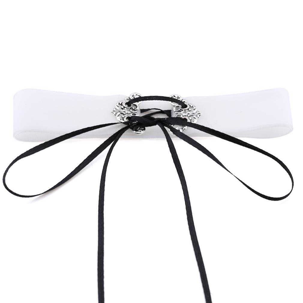 Wide Velvet Choker, Hollow Alloy Pendant Soft Velvet Streetwear Neck Collar