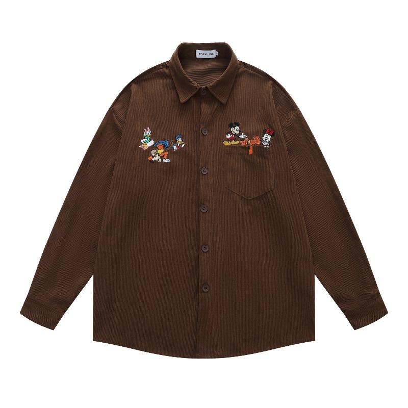 VibeStreet American Retro Plaid Trendy Long-sleeved Shirt Korean Style Fashionable Men Women Vintage Couple Casual Versatile Jacket Chic