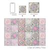 24PCS Moroccan Wall Sticker Self-adhesive Tile Stickers for Kitchen Bathroom Mandala Patterned Art Waterproof Wall Sticker Decal
