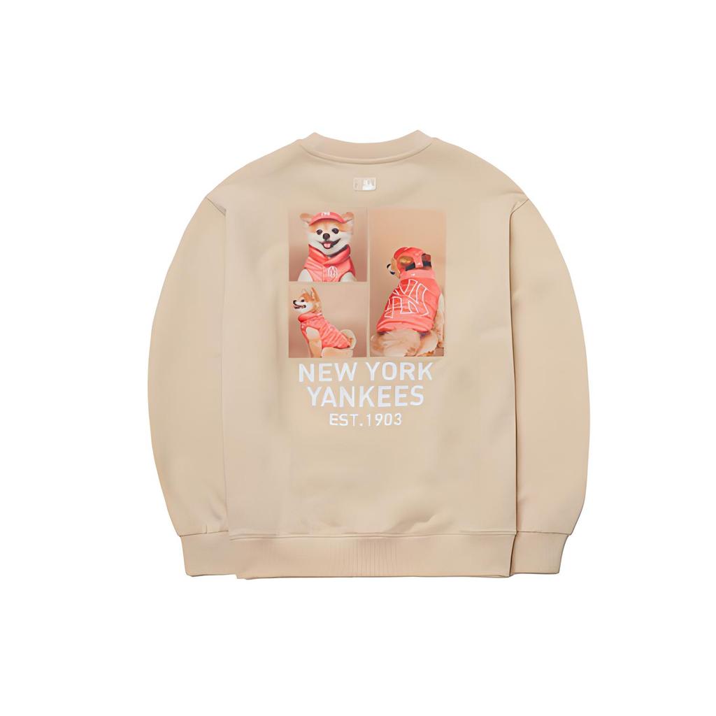 New MLB FW22 Sweatshirt Unisex Khaki 3AMT00221-50BGL