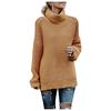 Women's Casualsolid Color Casual Thick Line Long Sleeve Turtleneck Sweater
