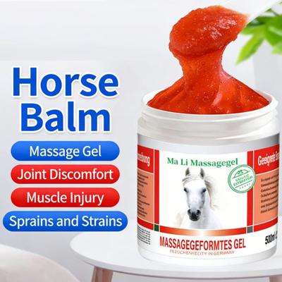 1Pc Original Germany Krauterhof Pferdebalsam Heating Extra Stark Warming Massage Gel Horse Chestnut Balm Relax Calm Muscle 500g