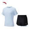 Anta Women's Quick-Dry Ice Silk Short Sleeve Running Set