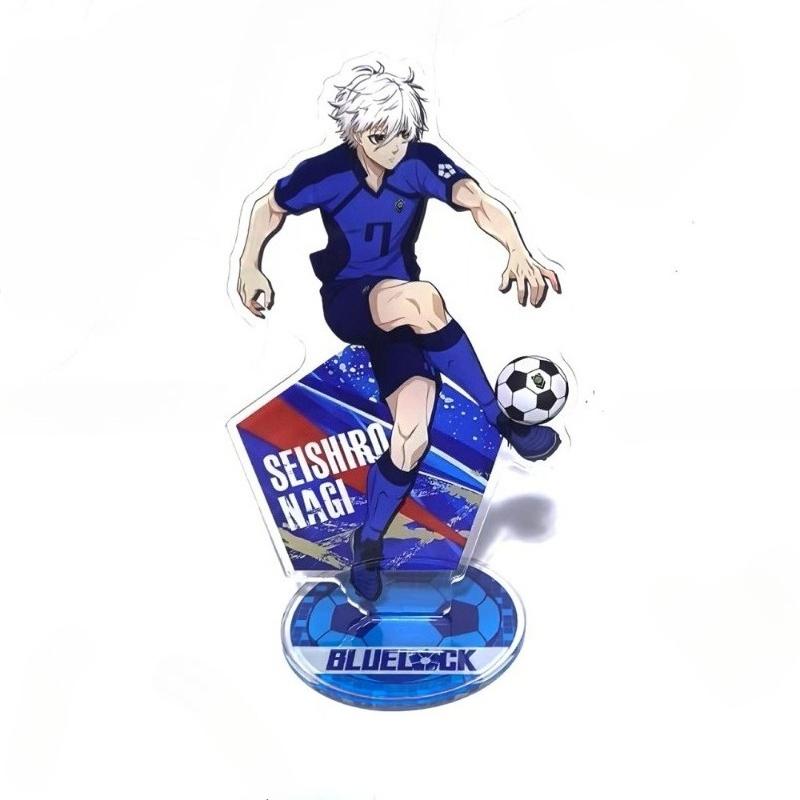 Blue Lock Anime Keychain Isagi Chigiri Bachira Nagi Action Figure Acrylic Stand Model Plate Desk Decoration Ornament Fans Gifts
