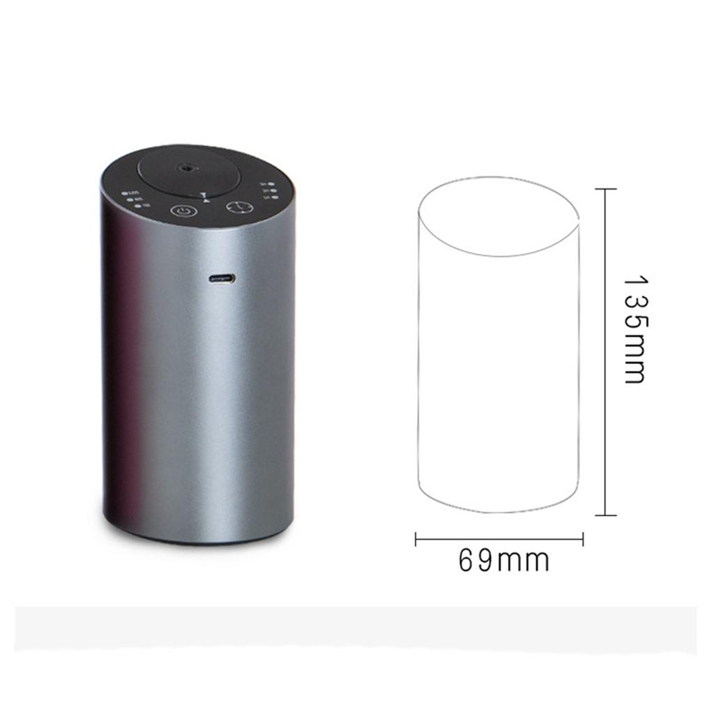 LITE-2X Essential Oil Diffuser Car Air Freshener Aroma Waterless USB Auto Aromatherapy Nebulizer Rechargeable For Home Yoga B