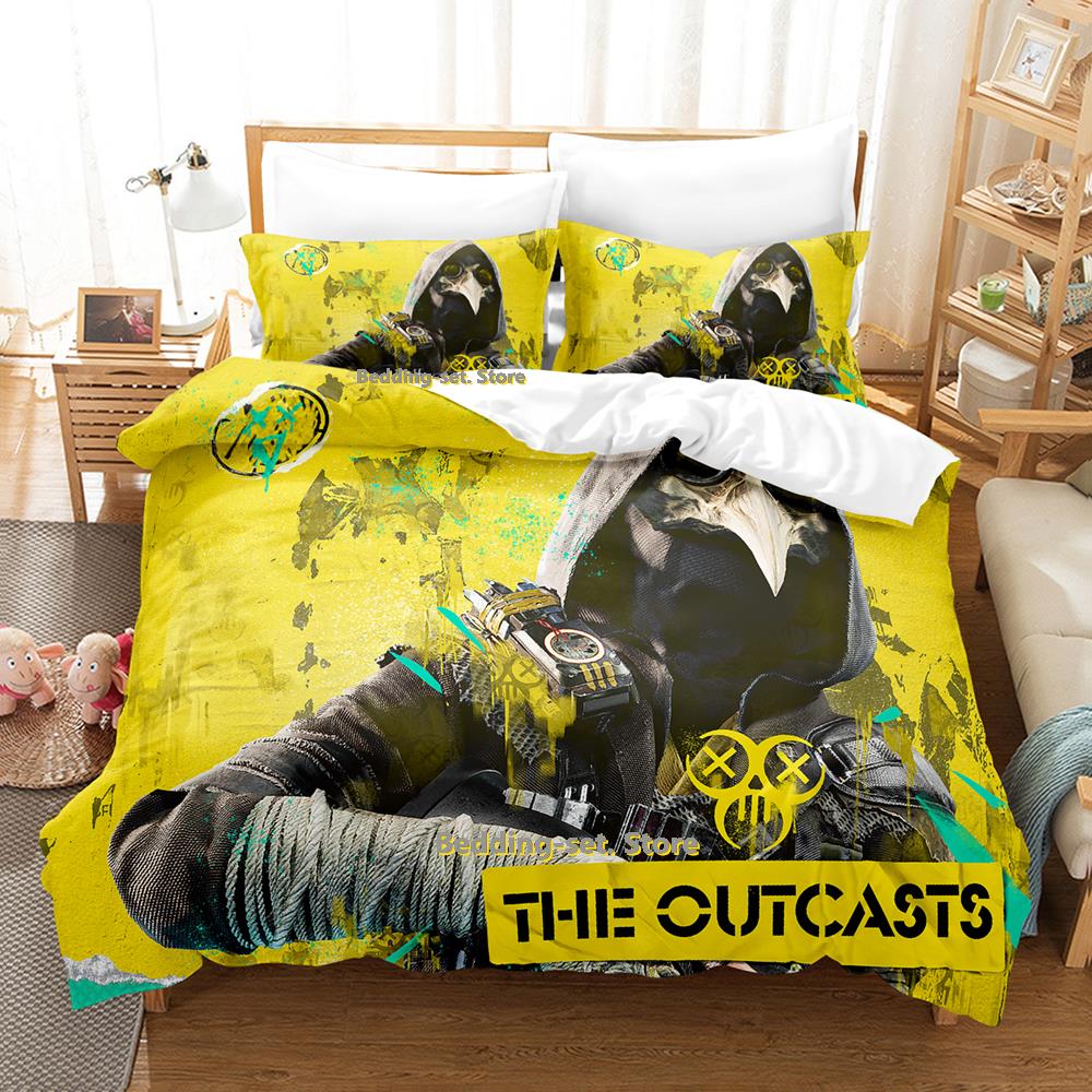 Game XDefiant Bedding Set Single Twin Full Queen King Size Bed Set Adult Kid Bedroom Duvetcover Sets Print Anime Bed Sheet Set