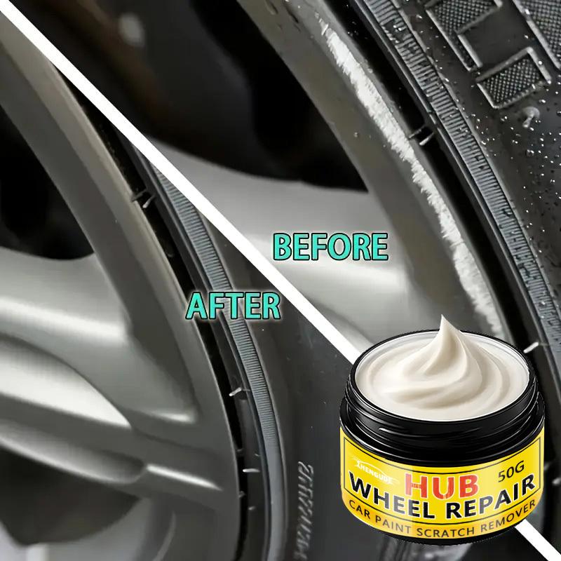 Car Metal Rust and Wheel Hub Rust Scratch Repair Wax Agent, Restores Shine to Car Metal Oxidation, Long-Lasting Wheel Hub Polishing Wax Set