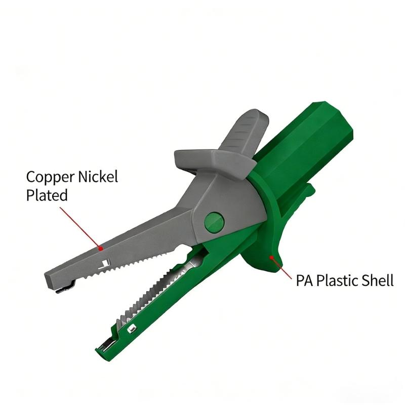 Insulated Test Clamp 4mm Banana Probe Clip Large Size Connectors Terminals Alligator Clips for Quick Circuit Testing