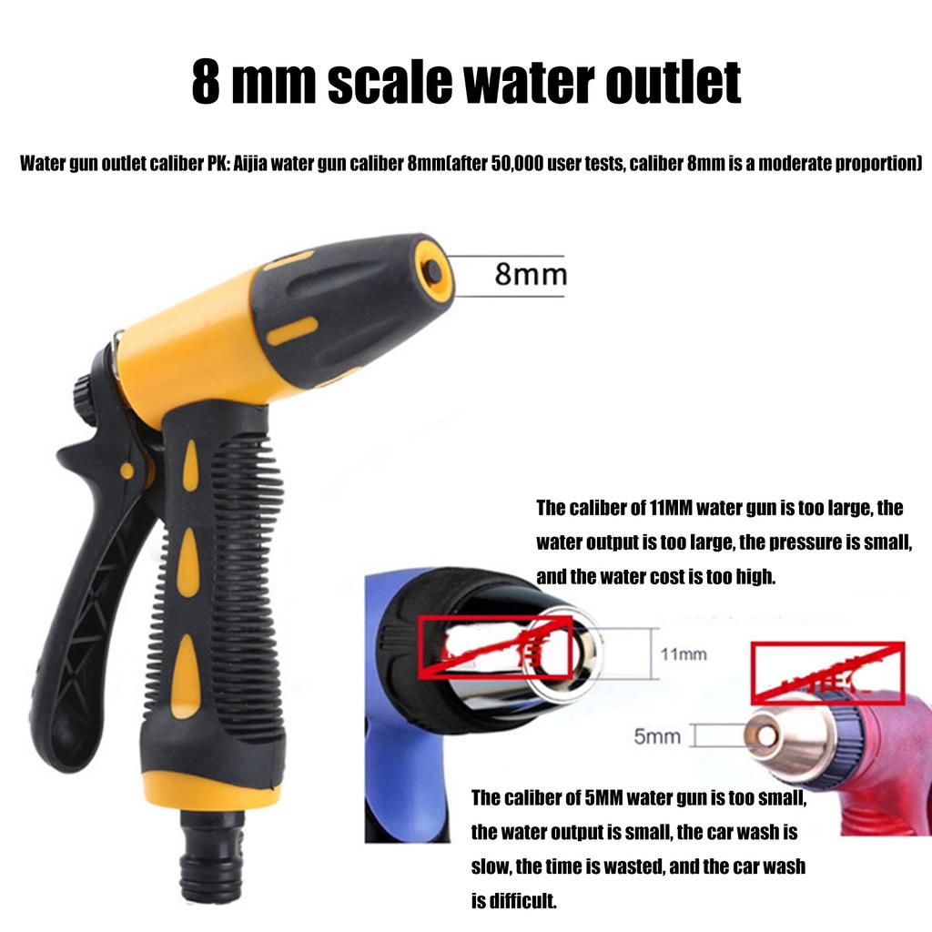 4 Pcs Portable Water Gun High-Pressure Car Wash Gun Adjustable Cleaning Car Wash Machine Garden Watering Gun