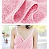 Sexy Sling Bath Towel With Straps for Women Girls Wearable Absorbent Fleece Bath Wrap Towel Long Shower Wrap Night Dress