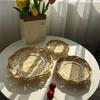 Round Wicker Bread Basket Home Organizer Bamboo Woven Basket Decorative Serving Tray  Living room