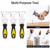 Putty Knife, Paint Scraper 15 In 1 Putty Knife Multi Use Painters Tool, Taping Knife, Paint Scraper Tool for Wood, Metal Scraper with Hammer End(1pc)
