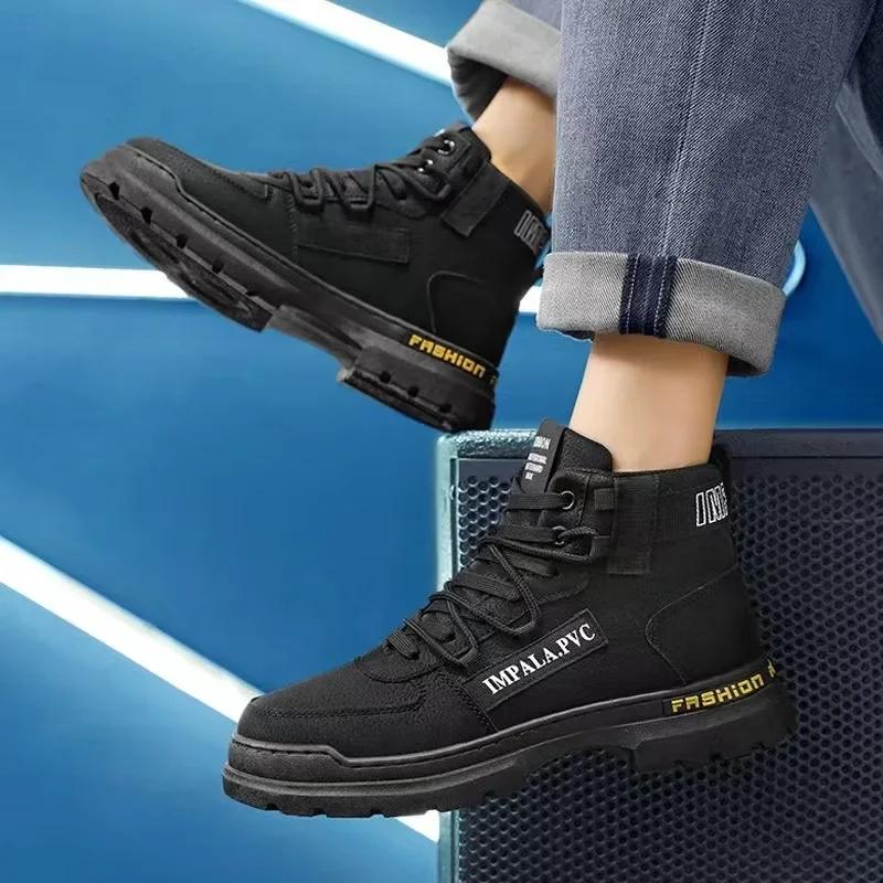 Men Fashion Ankle Boots Men Autumn Walking Boots Outdoor Luxury Brands Men's New Casual Classic Design Boots Comfy Botas Hombre