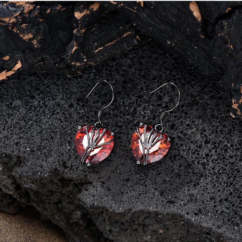 

Серьги-крючки для ушей в виде кости руки любви, готические серьги-подвески в виде извивающегося сердца