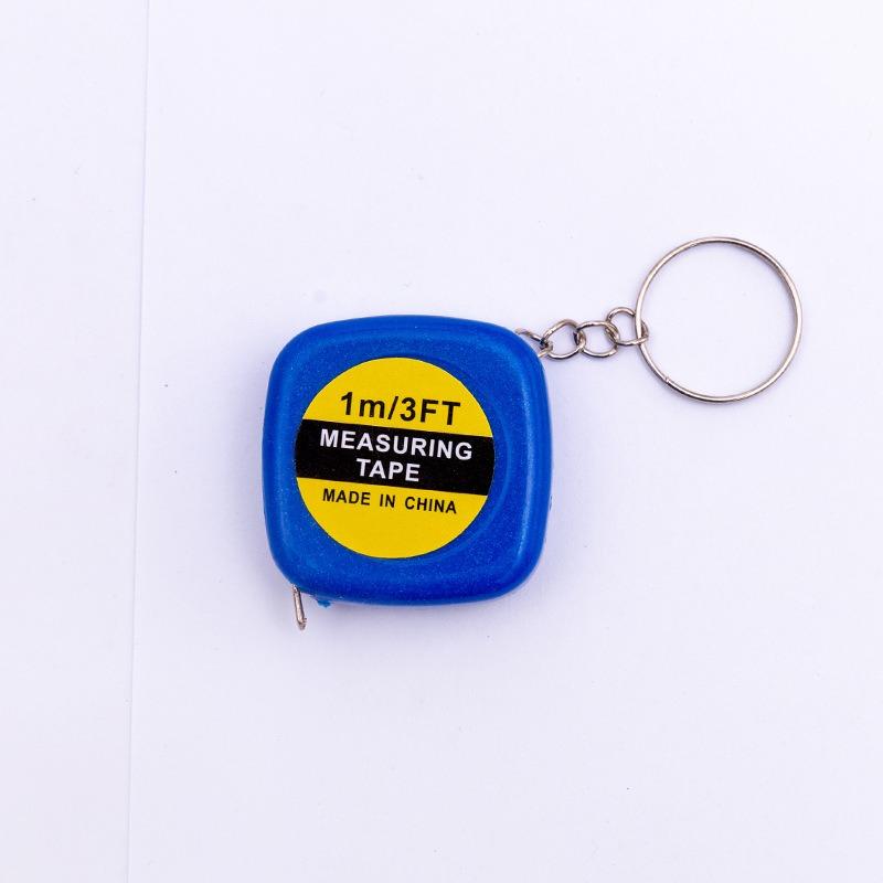 1M Keychain Tape Measure Mini Measuring Tape Functional Pocket Tape Measure Retractable Metric Inch Construction Party