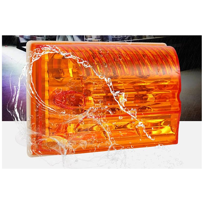 

A84E-8Pcs Waterproof LED Tail Light Set, Side Marker And Indicator For Bus, Truck, And Trailer Safety жёлтый