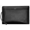 Qipilang Men's Genuine Leather Zipper Clutch Wallet