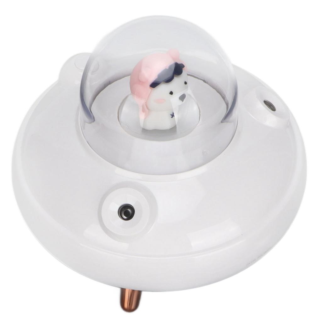 UFO Niedlicher Mini-Luftbefeuchter 500ml Doppeldüsen Kleiner Kaltnebel-Luftbefeuchter für Büro Reise Schlafzimmer Babyzimmer Auto