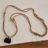 Unique Bohemian Design Handcrafted Rope and Tigers Eye Stone Chokers Bag Necklace Lightweight Comfort for Everyday Wear Gift