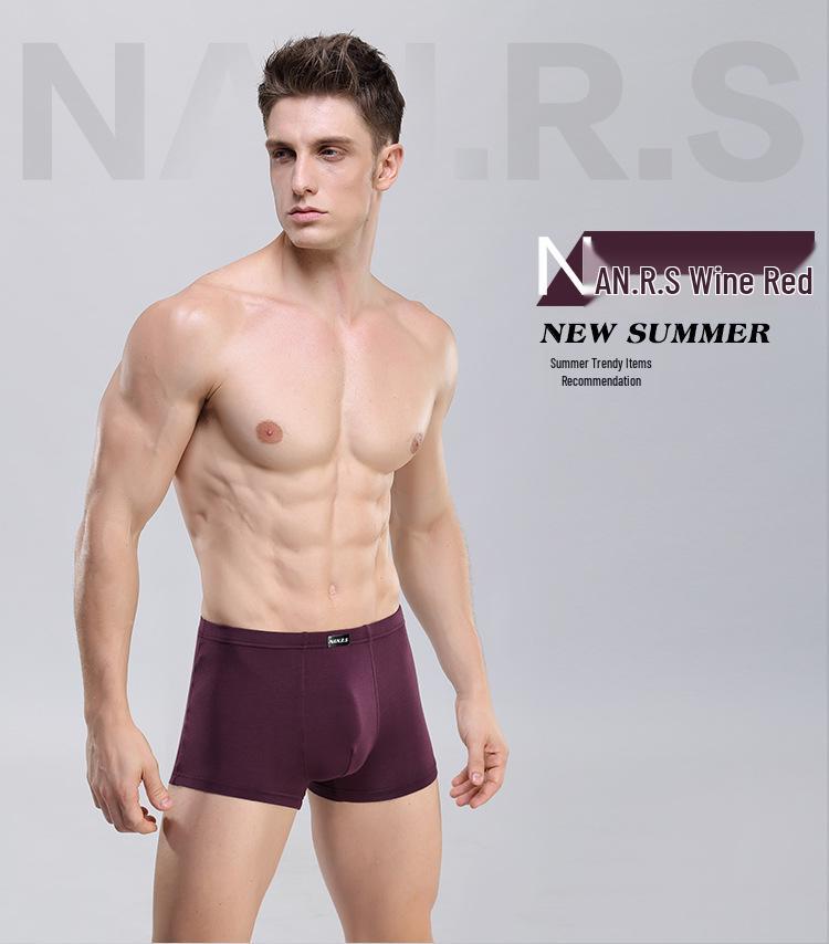 Modal Bamboo Mid-Rise Men's Boxer Briefs - Comfortable, Breathable, Sweat-Absorbing Underwear