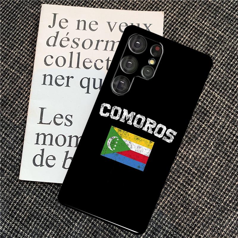 Comoros Flag Case For Samsung Galaxy S25 S24 Ultra S20 S21 S22 S23 Ultra S9 S10 Plus S25 FE Back Cover