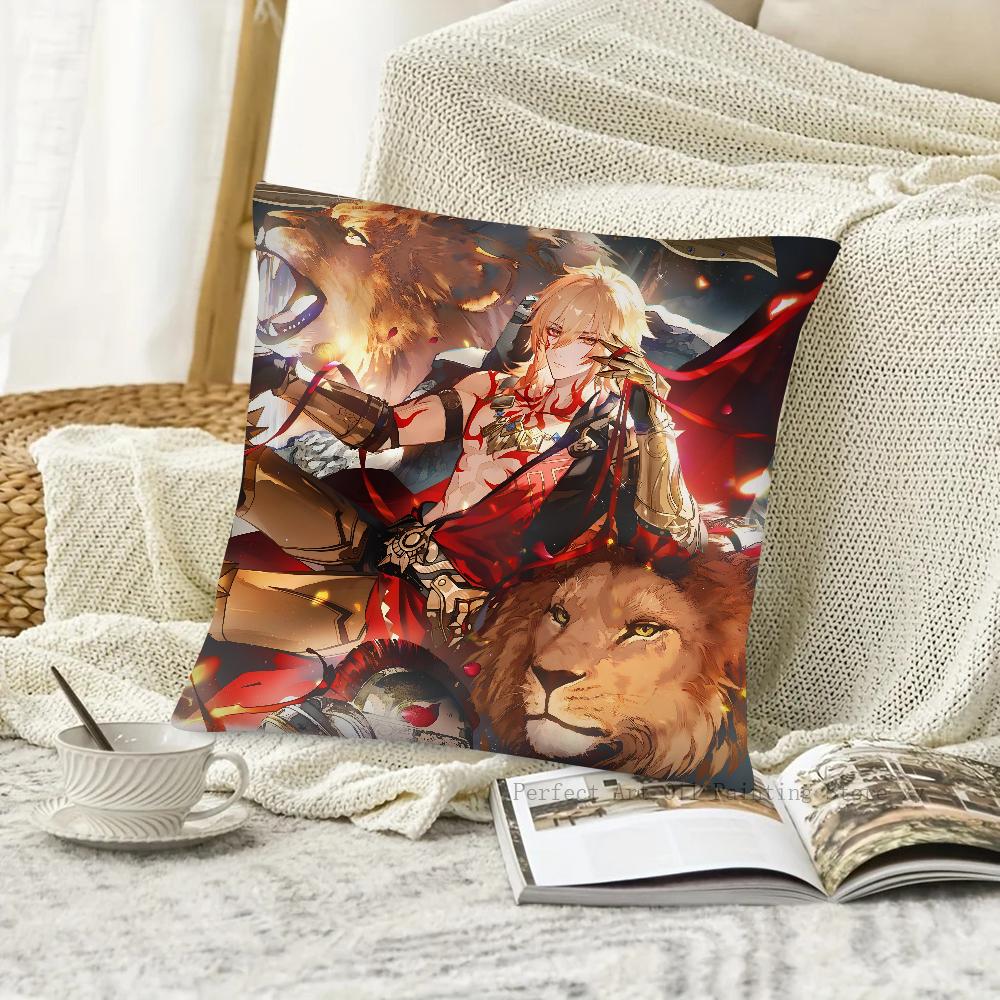 1pc Game Honkai Star Rail Mydei Pillow Case Square Pillow Bedroom Sofa Leisure Comfort Cushion Car Living Room Home Decoration