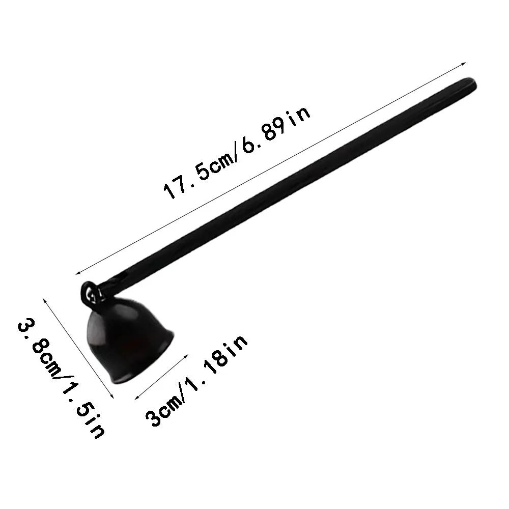 

Гаситель фитиля свечи Разноцветные аксессуары для свечей Колокольчик с длинной ручкой Инструменты для ухода за свечами Товары для дома Подарки любителям рукоделия black