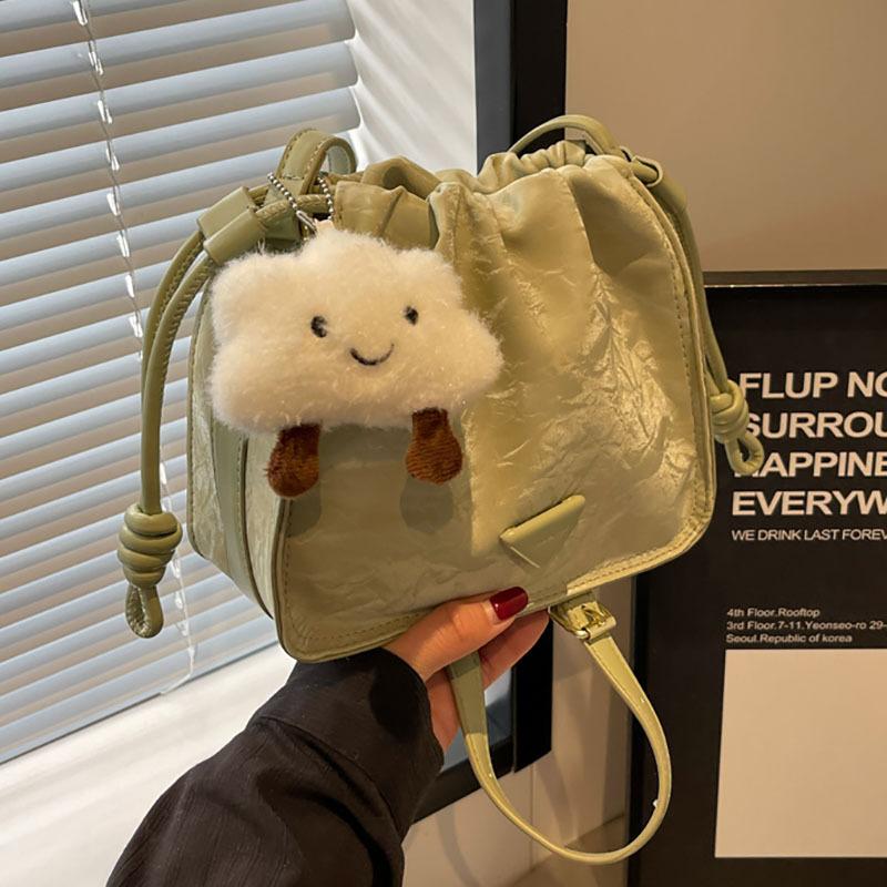 Versatile Bag New Fashionable Solid Color Chain Shoulder Messenger Bag Women